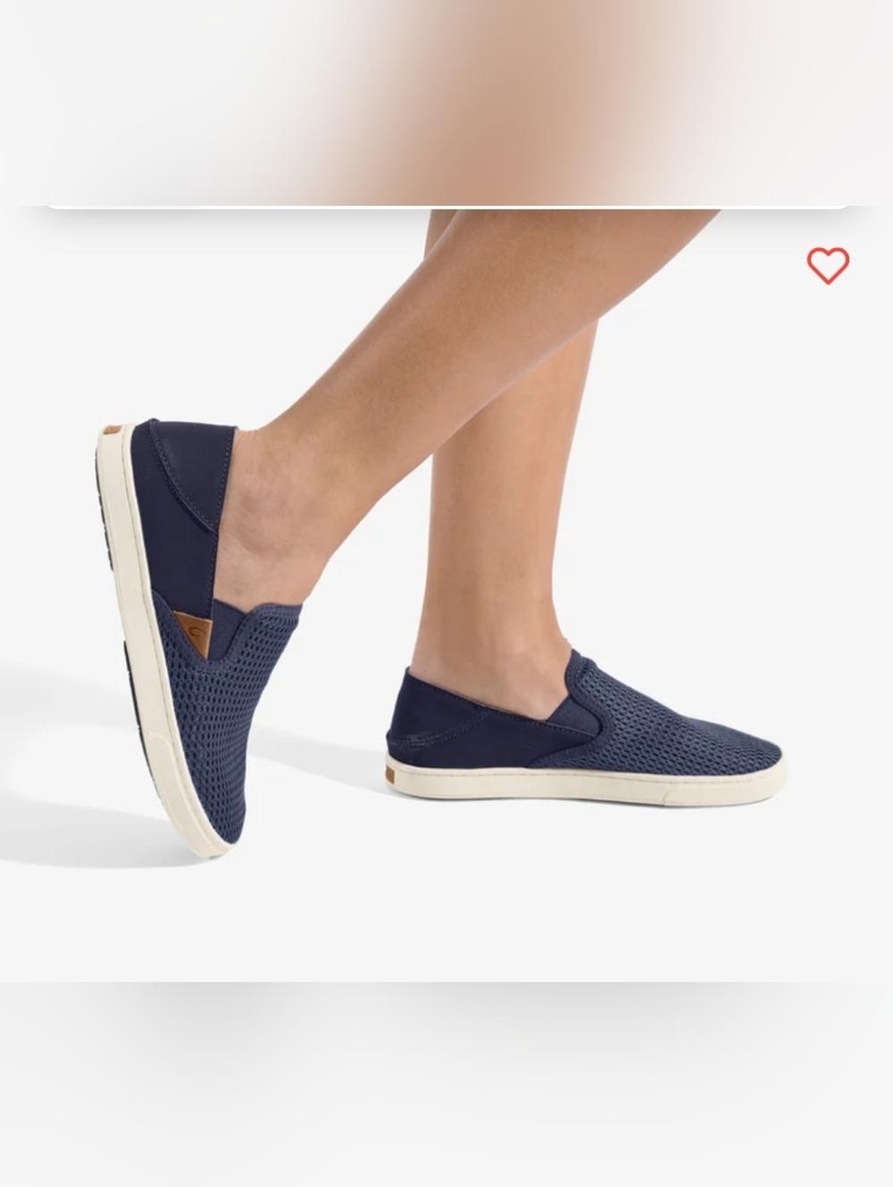Women's Slip-On Knit Casual Shoes - Navy